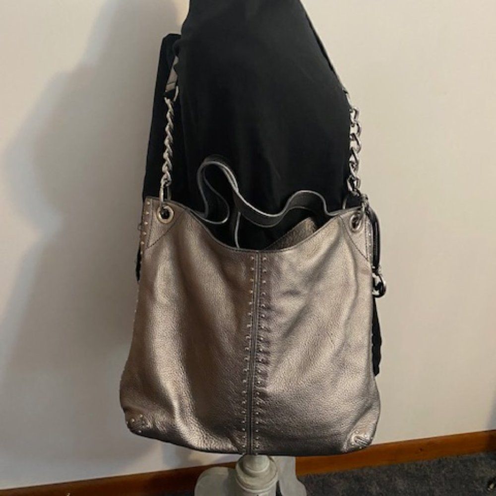Michael Michael Kors Astor Chain Leather Shoulder Tote